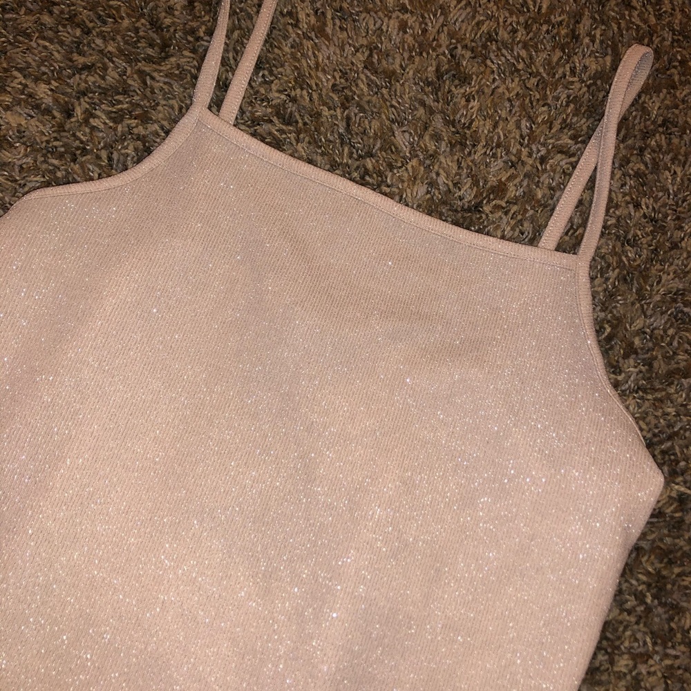 Pink sparkly bodysuit